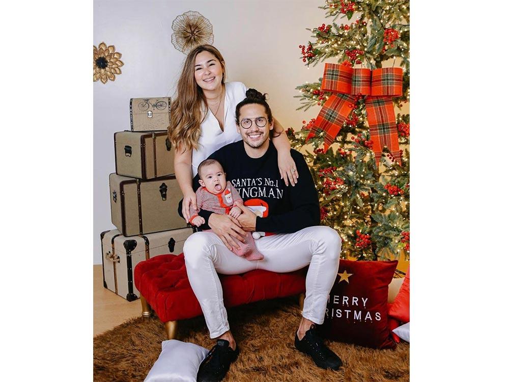 Gwen Zamora and David Semerad and baby Cooper