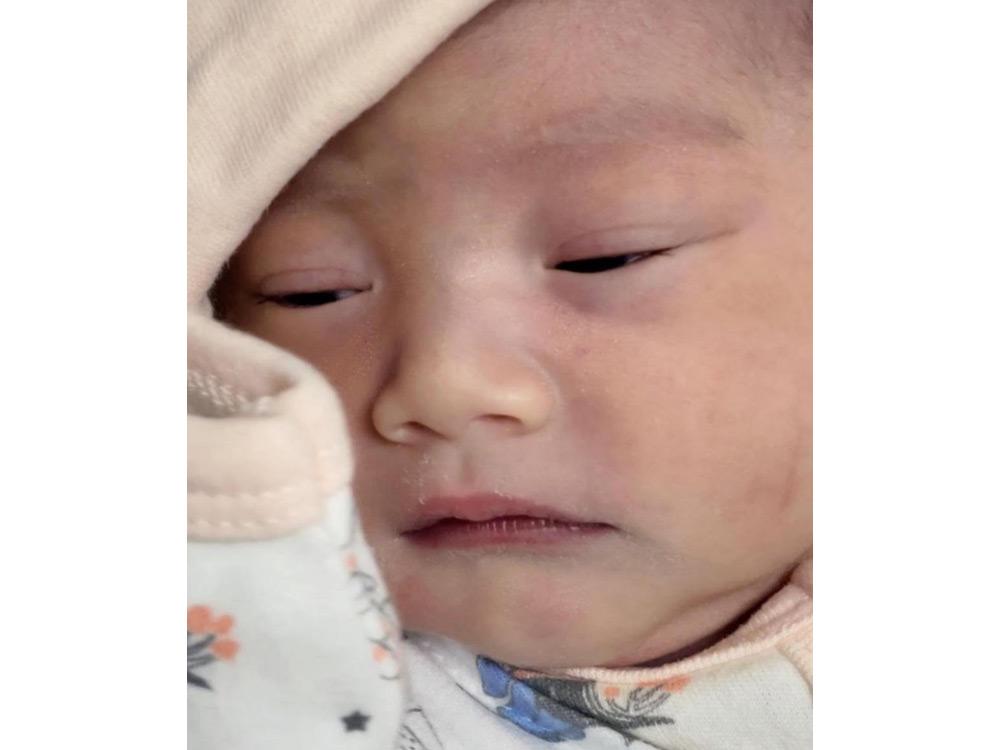 Bettinna Carlos and Mikki Eduardo's first child, Amina Elizabeth