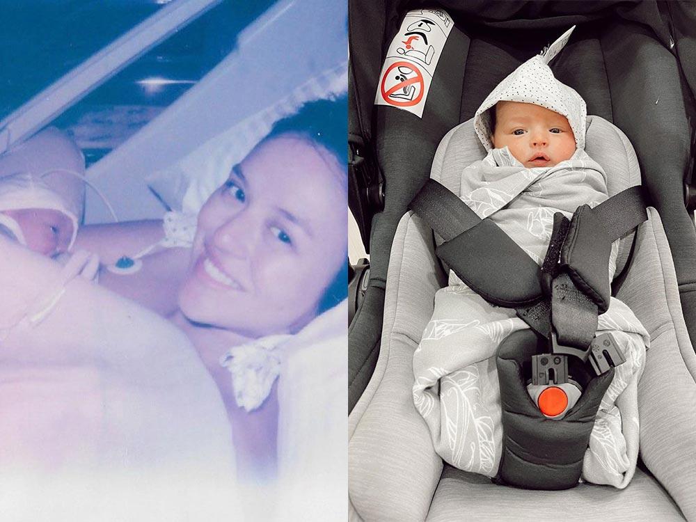 Georgina Wilson and Arthur Burnand's baby Charlotte