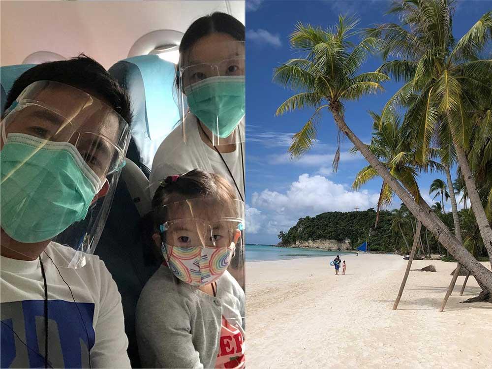 Chris Tiu and family in Boracay
