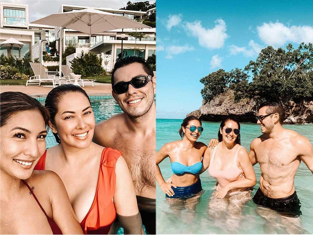 Ruffa Gutierrez, Raymond Gutierrez and Bubbles Paraiso  Boracay