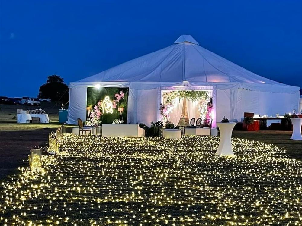 Reception tent