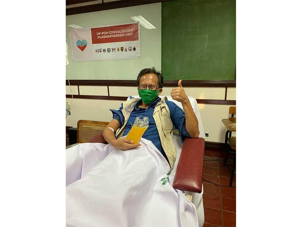 Howie's blood plasma donation