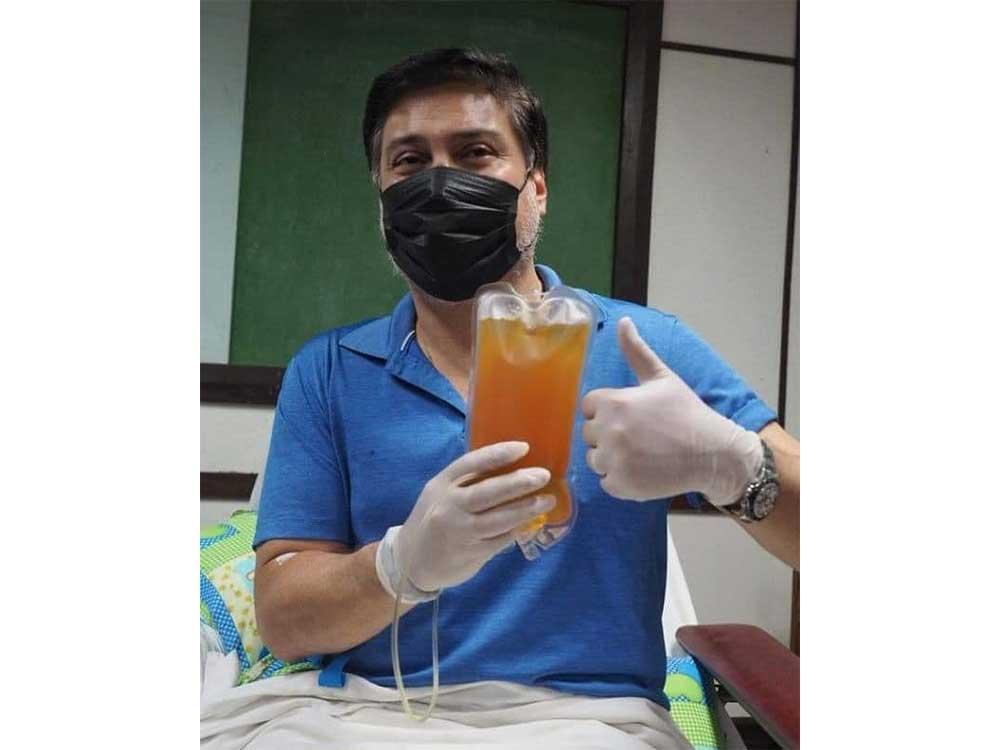 Migz's blood plasma donation