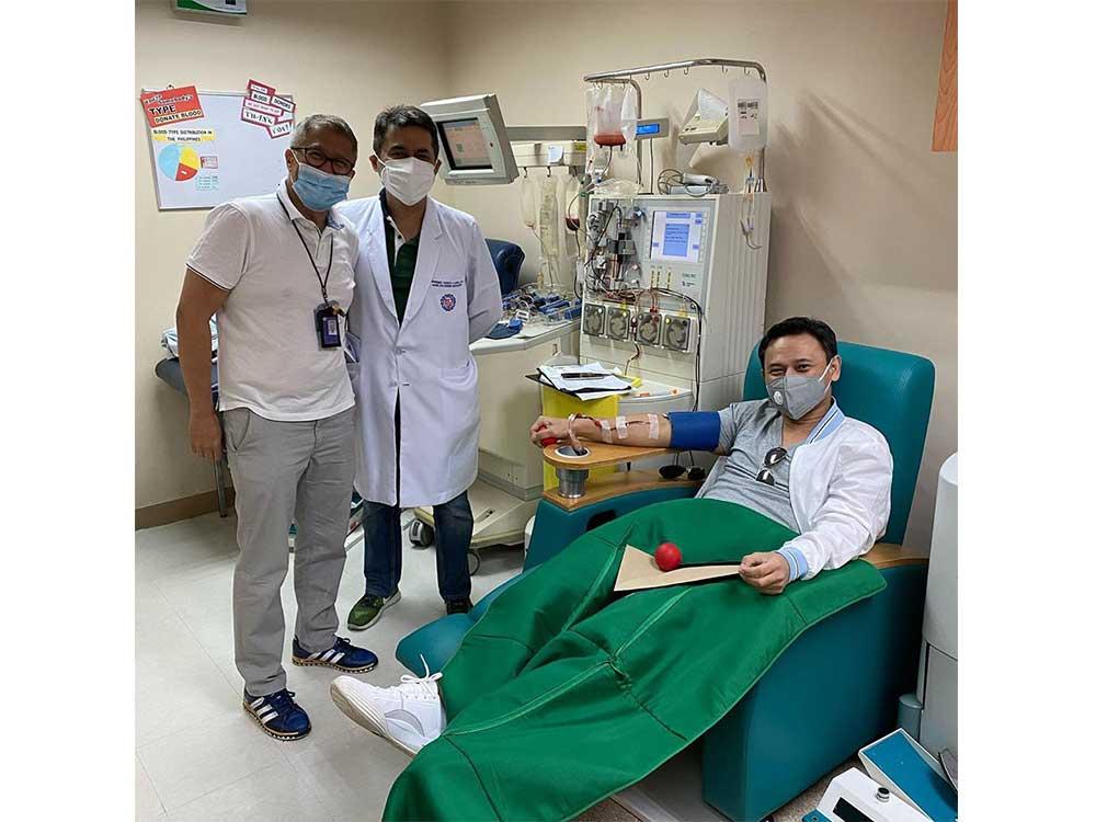 Sonny's blood plasma donation