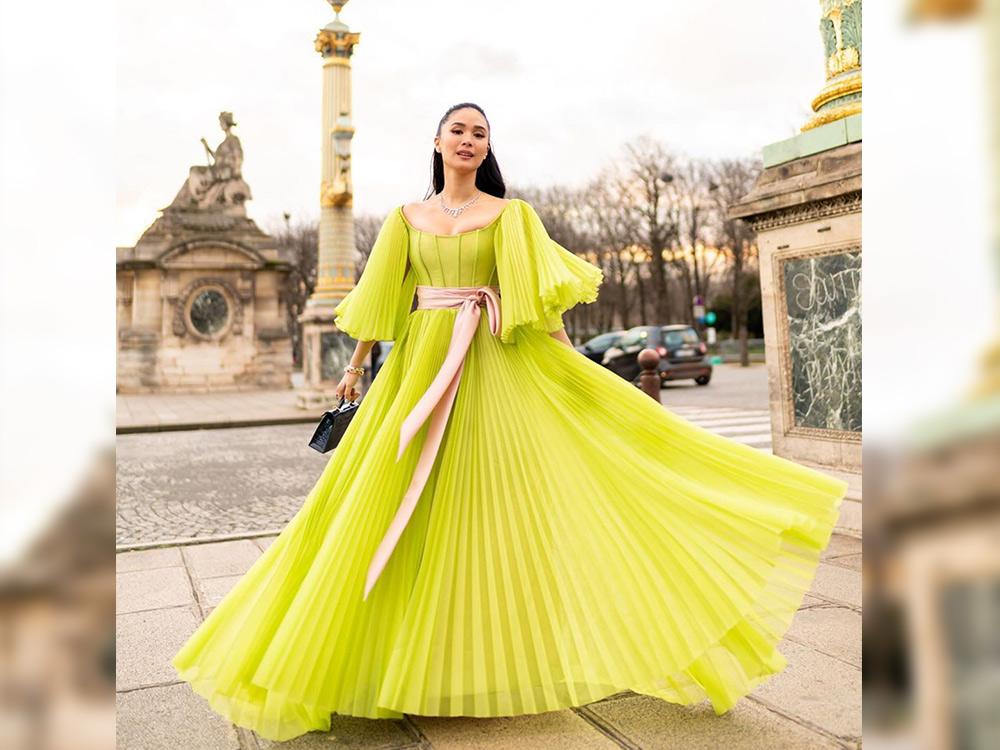 LOOK: Heart Evangelista wears beautiful chartreuse dress