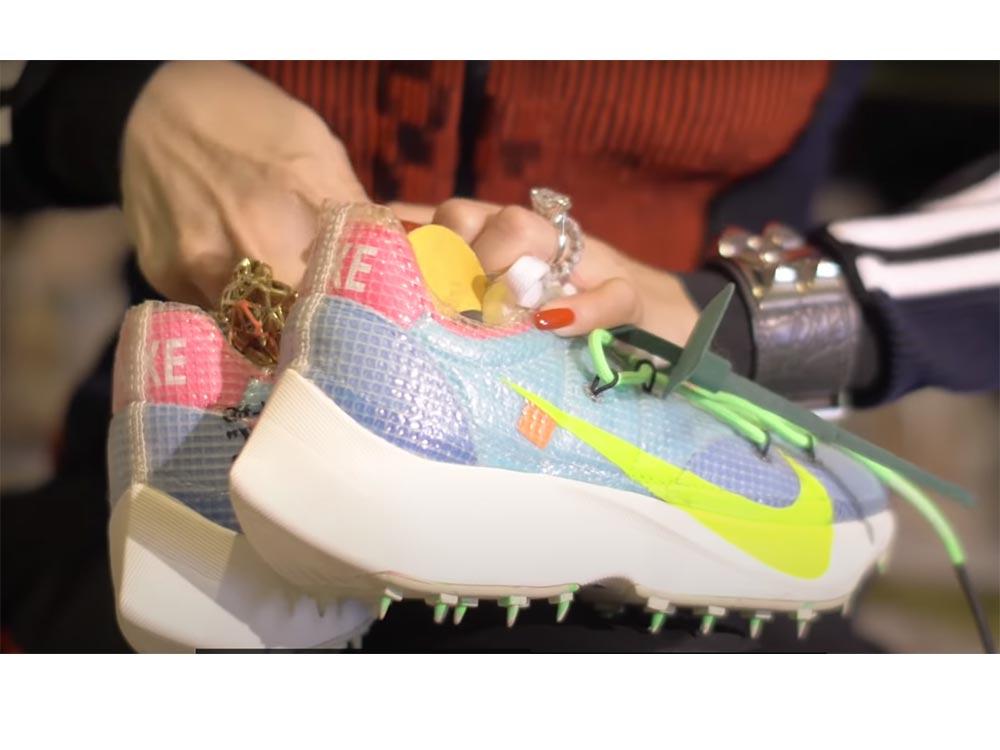 Off-white collaboration with Nike Rubber shoes