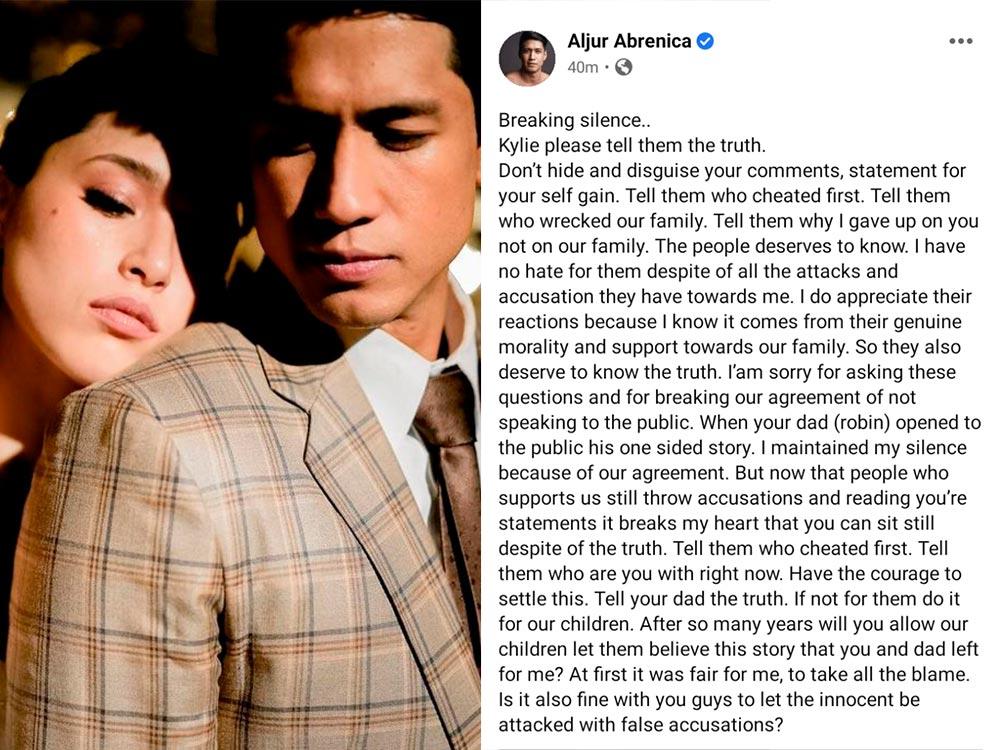 Kylie Padilla and Aljur Abrenica's split
