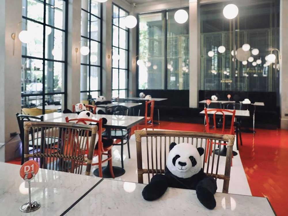 Stuffed pandas