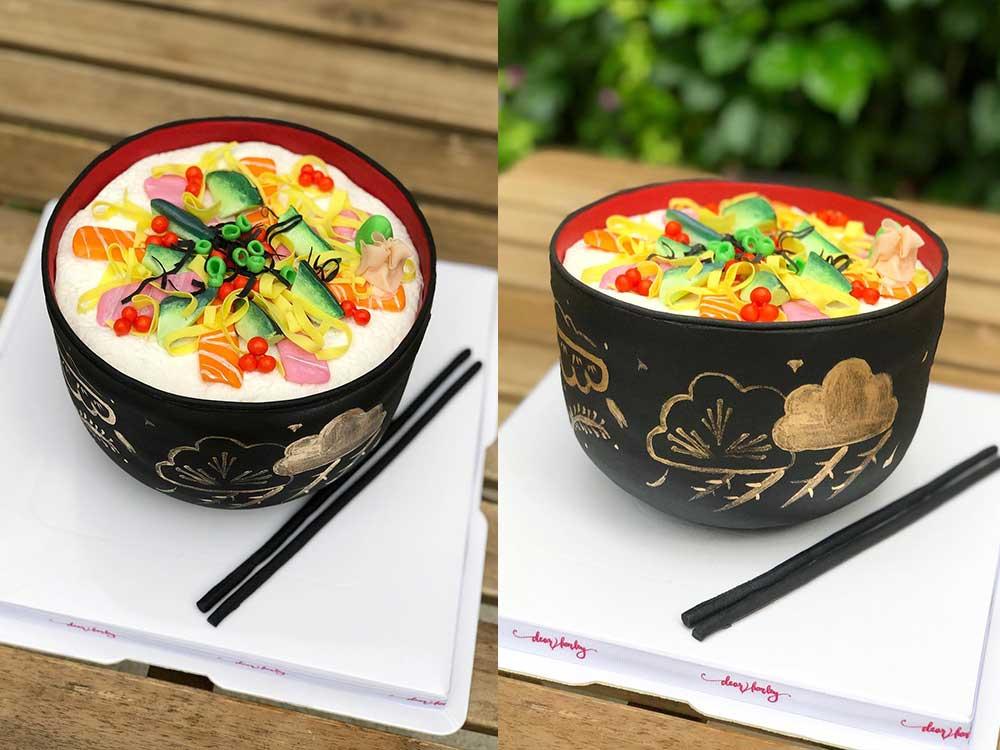 Japanese Chirashi sushi bowl