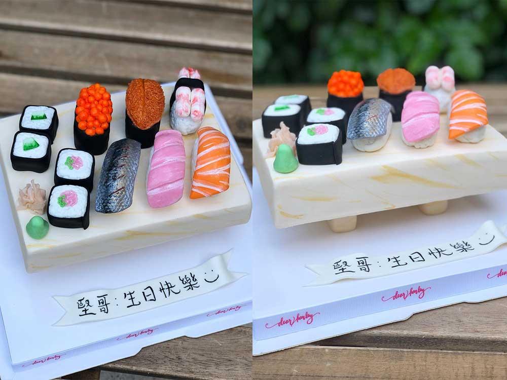 Sushi assortment cake
