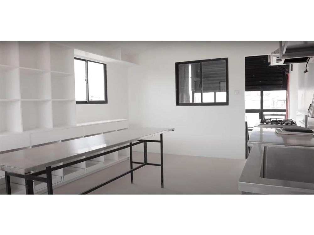 Kitchen and laundry area