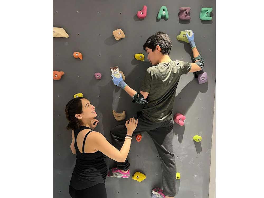 Rock climbing