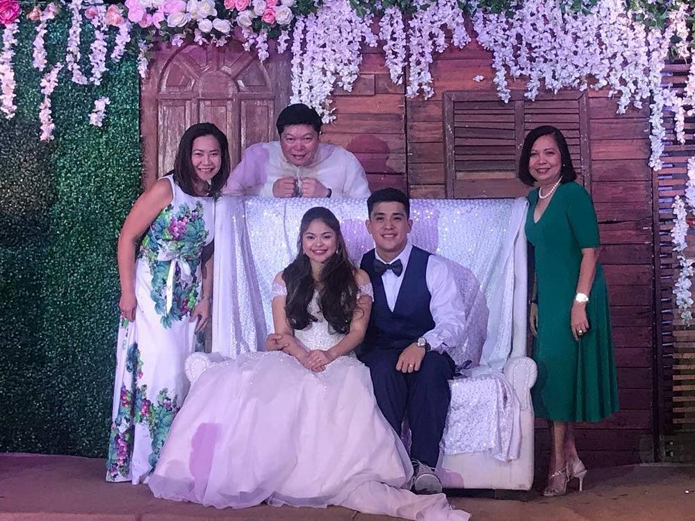 With family and friends