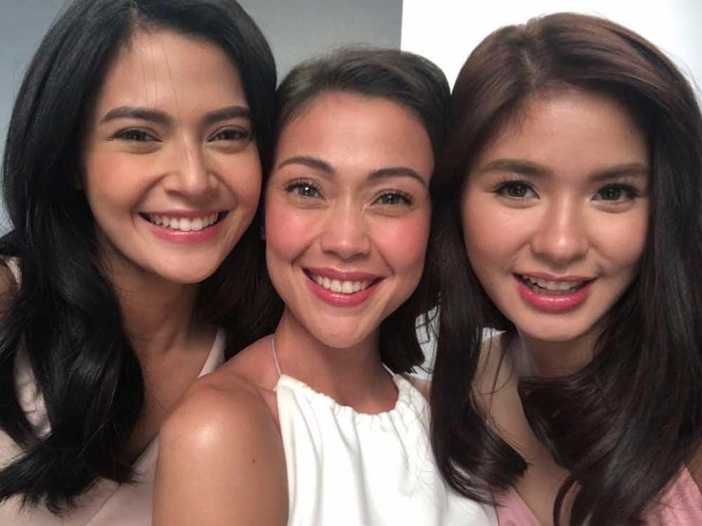 Bianca Umali with Jodi Sta. Maria and Loisa Andalio