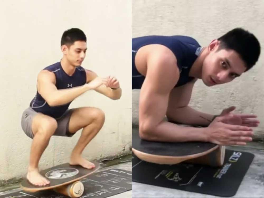 Luis Hontiveros - Balance board surfing/training