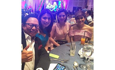 Luane Dy, Rhea Santos, Pia Arcangel and Arnold Clavio