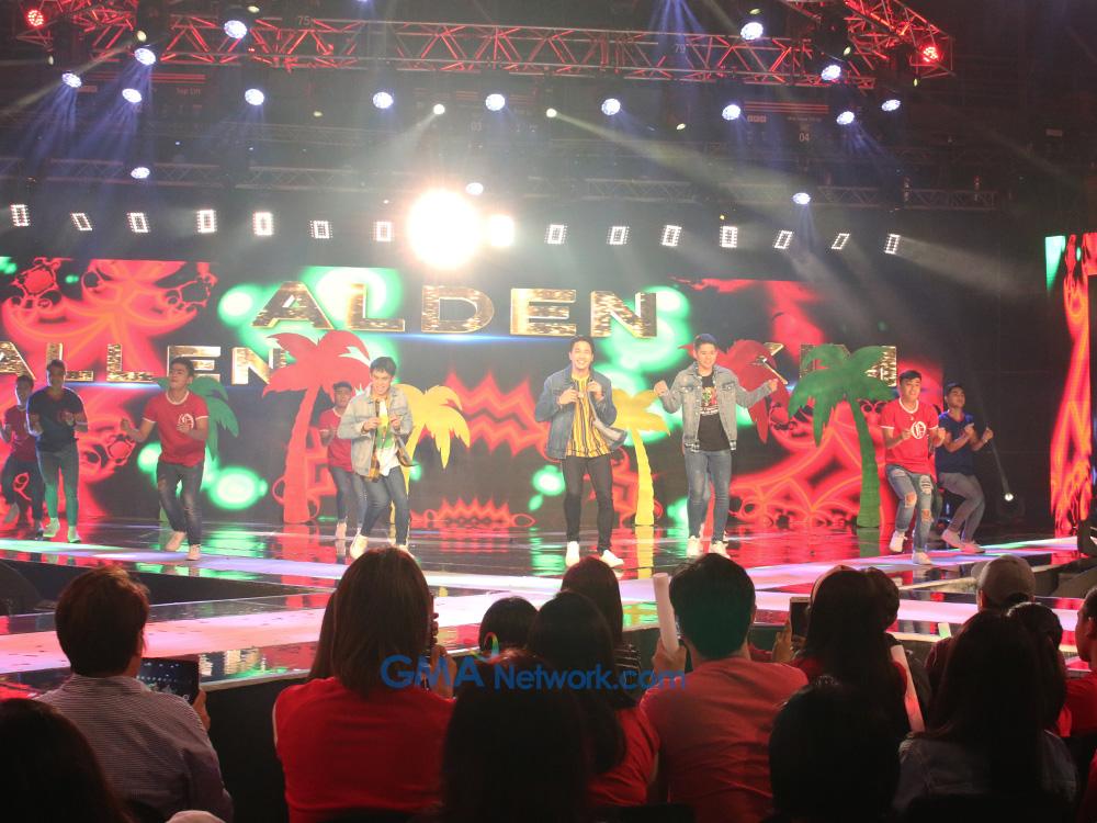 Alden Richards and the boys