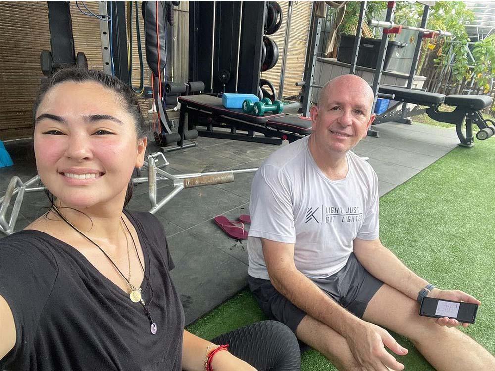 Gwen Zamora and Philippe Agnese