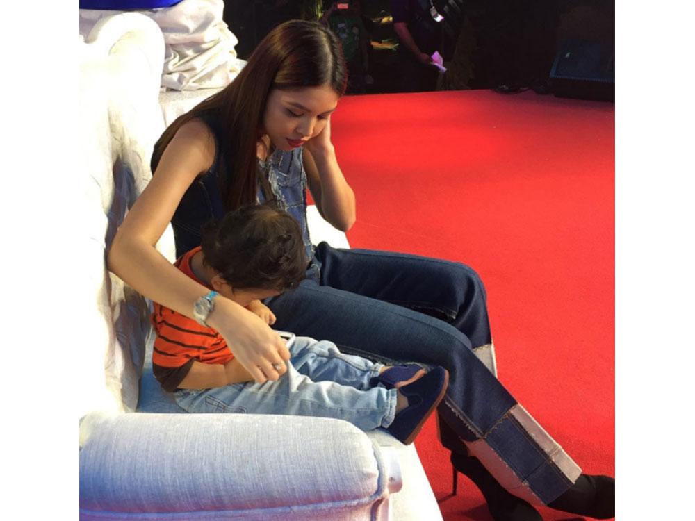 Aunt and nephew moment