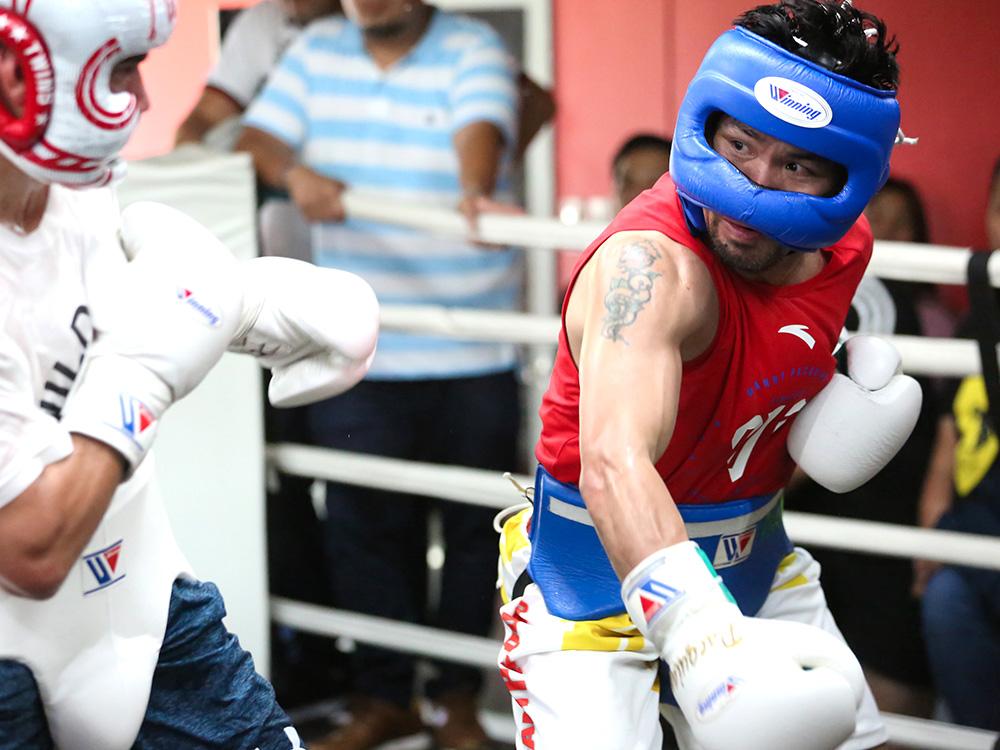 IN PHOTOS: Manny Pacquiao's intense training for fight against Keith ...