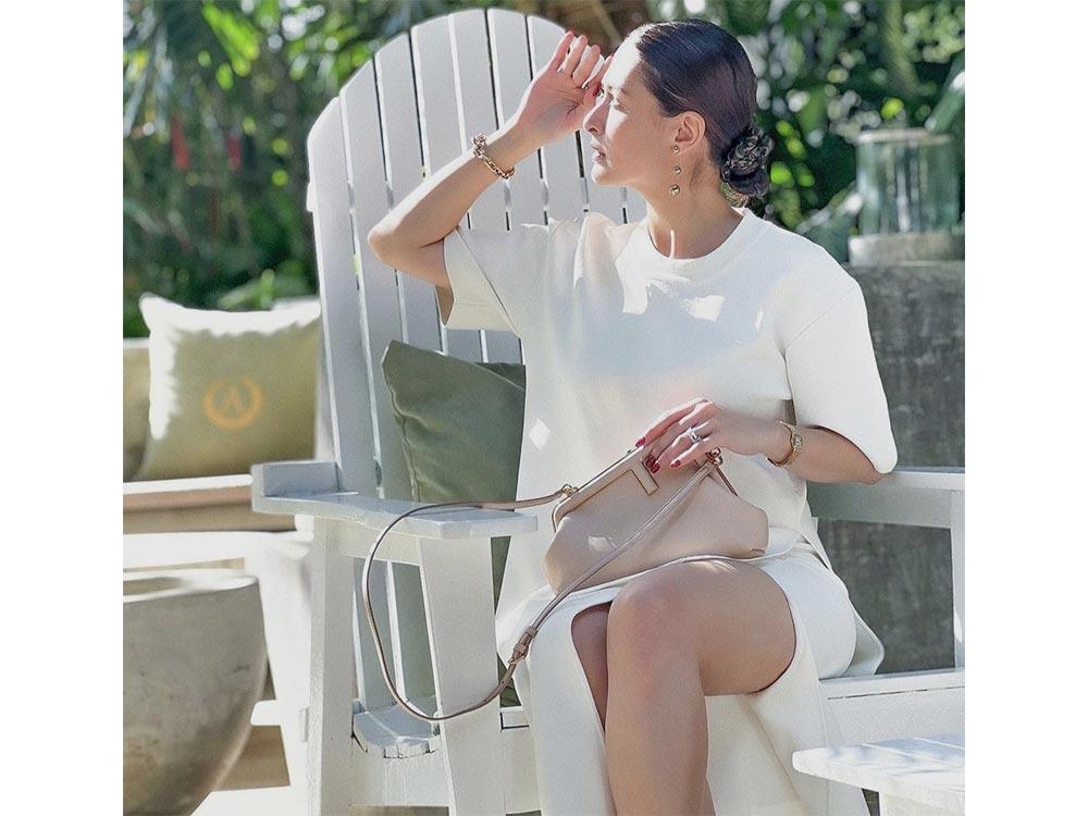 Marian Elite Group - @marian_ootd: SPOTTED: white birkin with malachite  rodeo charm #MarianRivera #MarianOOTD