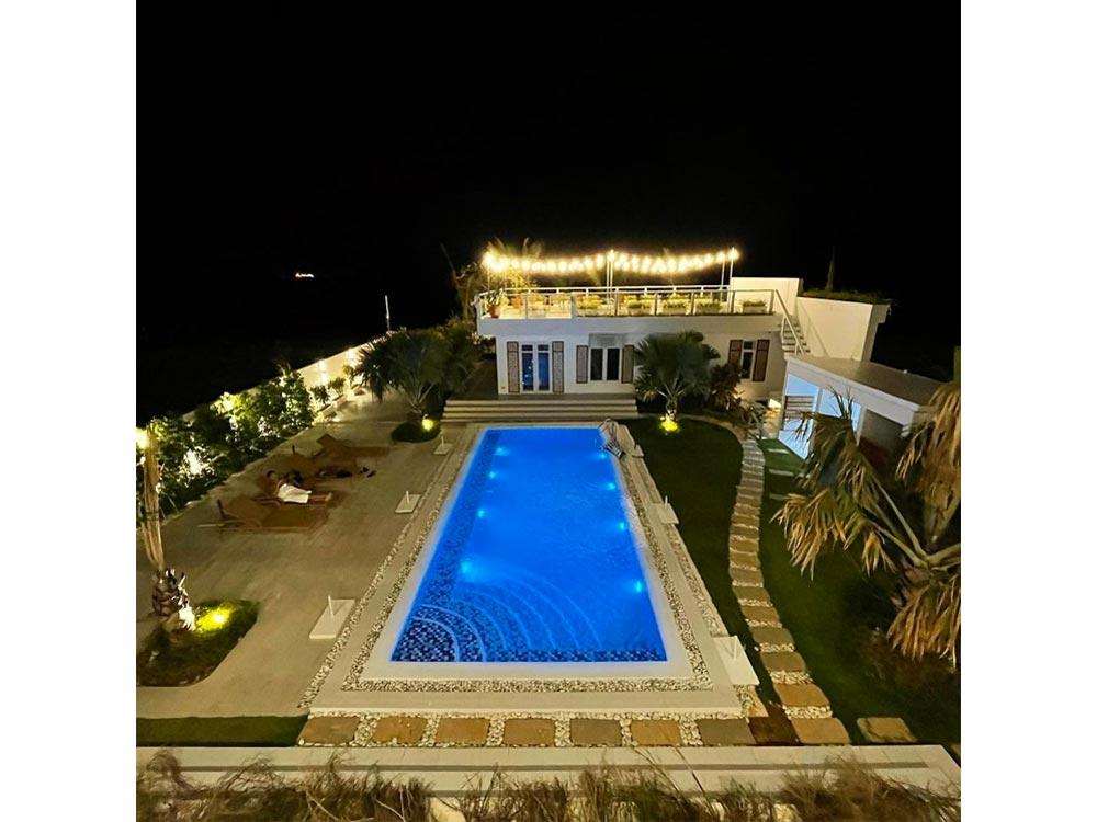 Pool at night
