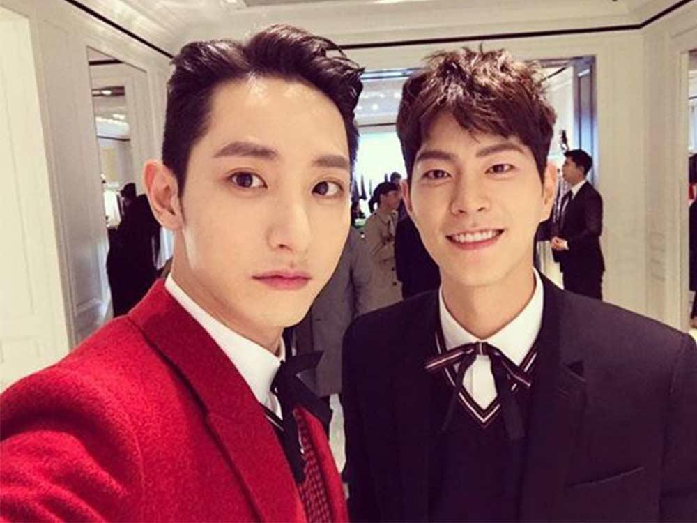 Friends / He has a lot of model-turned-actor friends. Some of them are Kim Young Kwang, Lee Soo Hyuk (in photo), Sung Joon, and his 