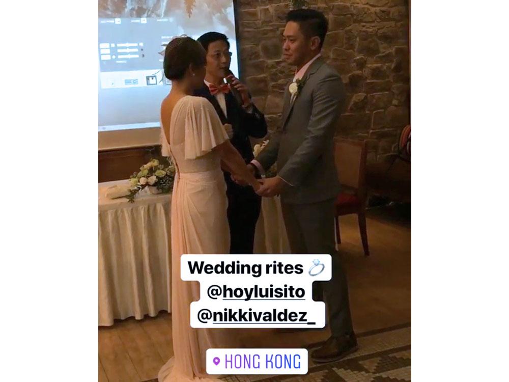 LOOK: Nikki Valdez marries Luis Garcia in Hong Kong