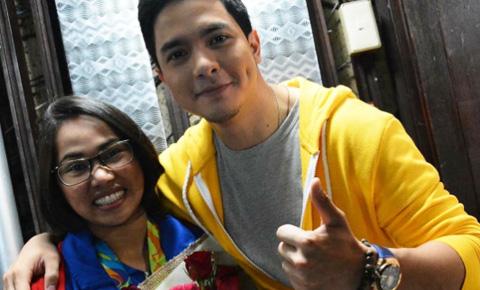 With Alden Richards
