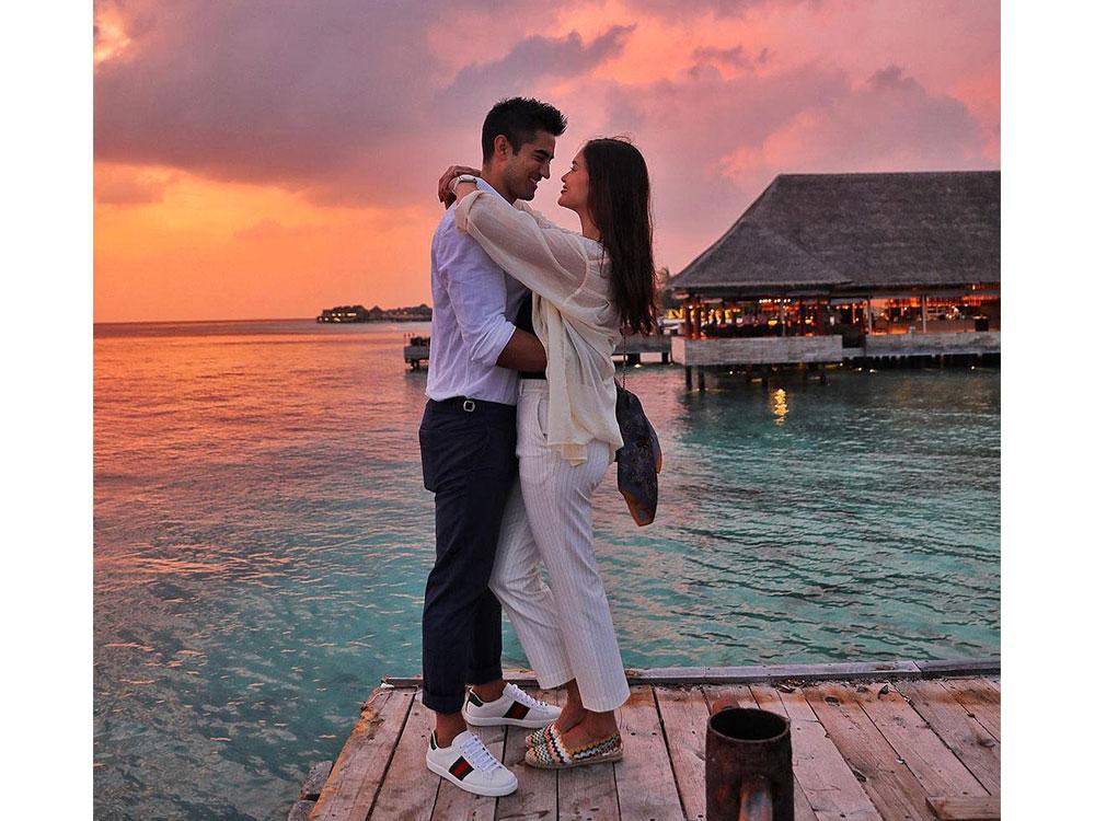 First sunset of 2021