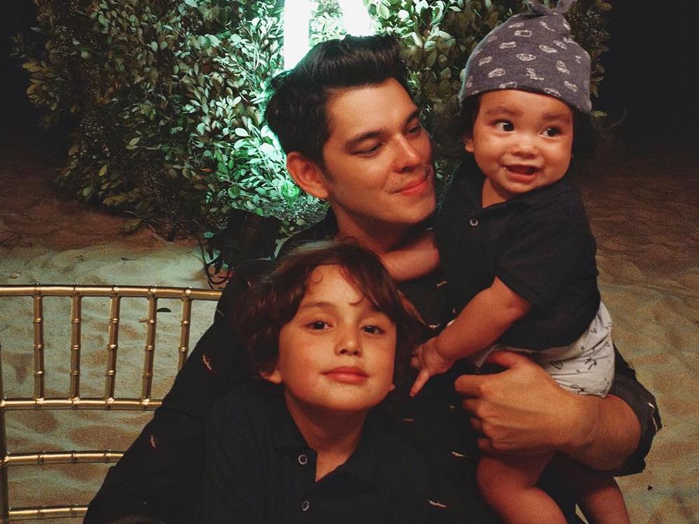Richard Gutierrez and sons Zion and Kai