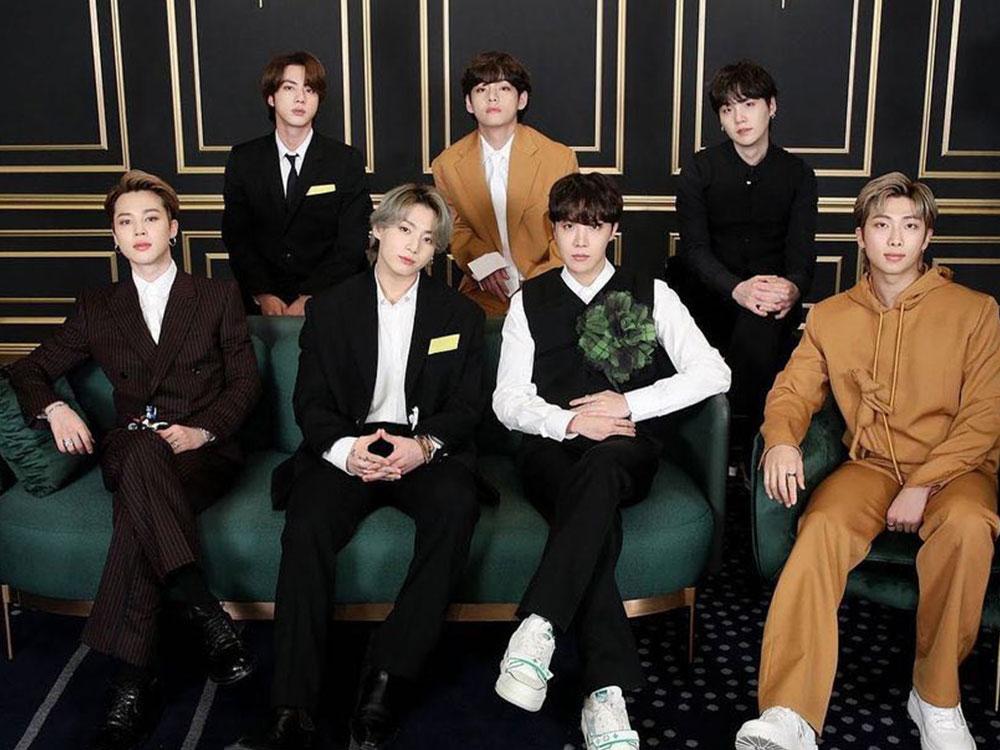 BTS at the 2021 Grammys