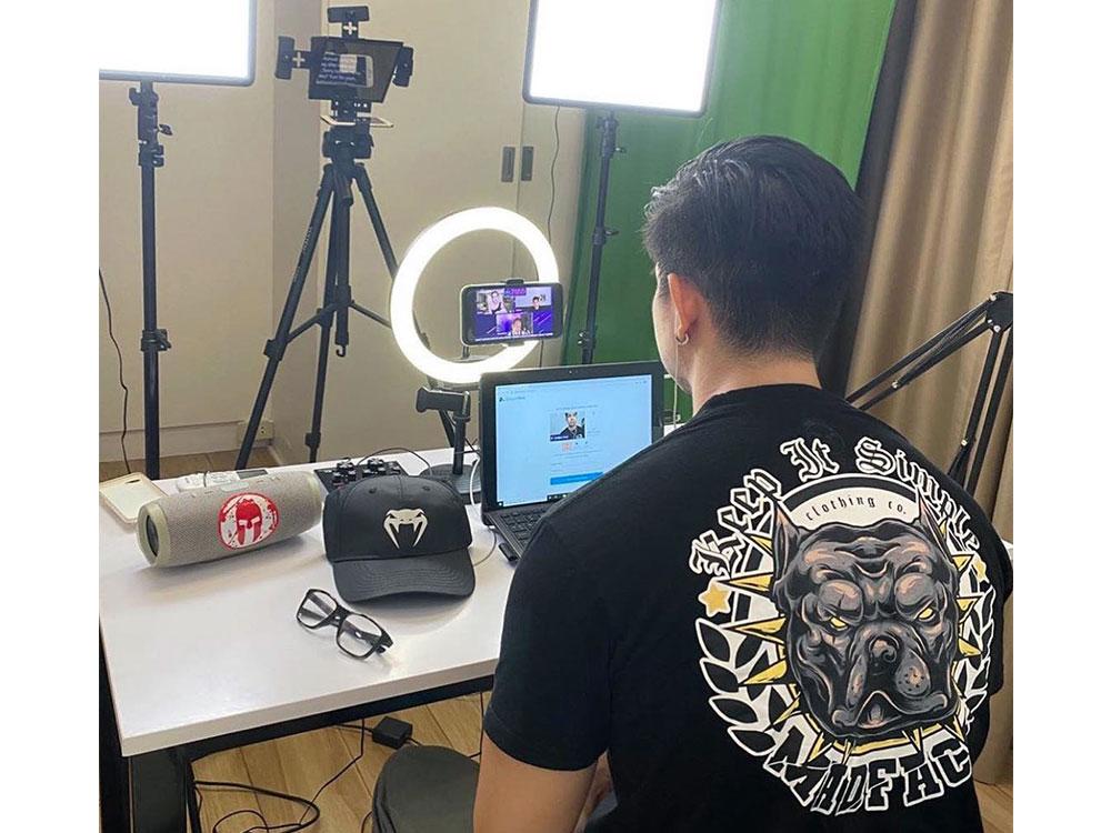 Rodjun working from home