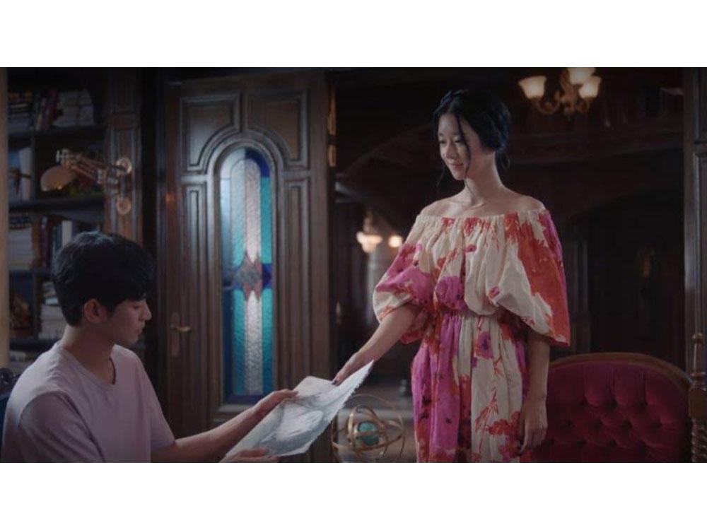 Dayna off-the-shoulder Floral Puff-sleeve dress by Dries Van Noten