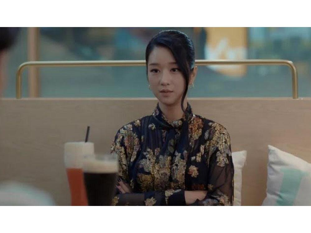 Long Lavalliere-Neck Dress in Silk Muslin by Saint Laurent