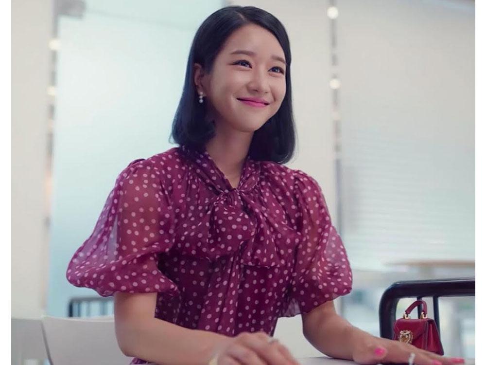 Polka-dot Organza Mini Dress by Dolce and Gabbana