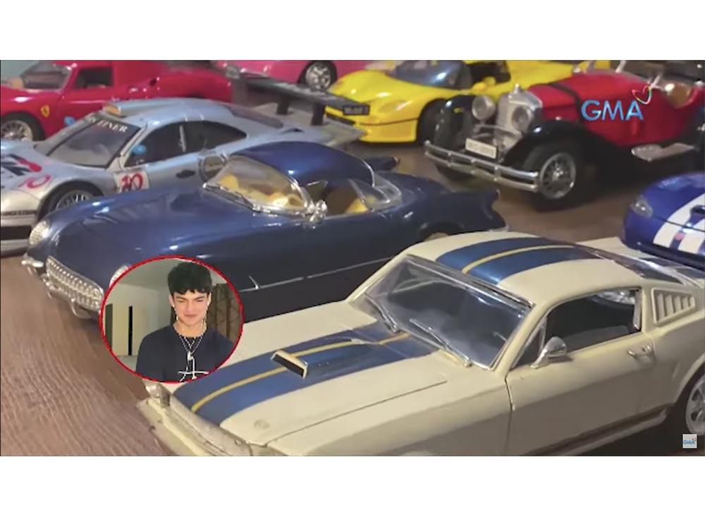 Miniature vintage cars