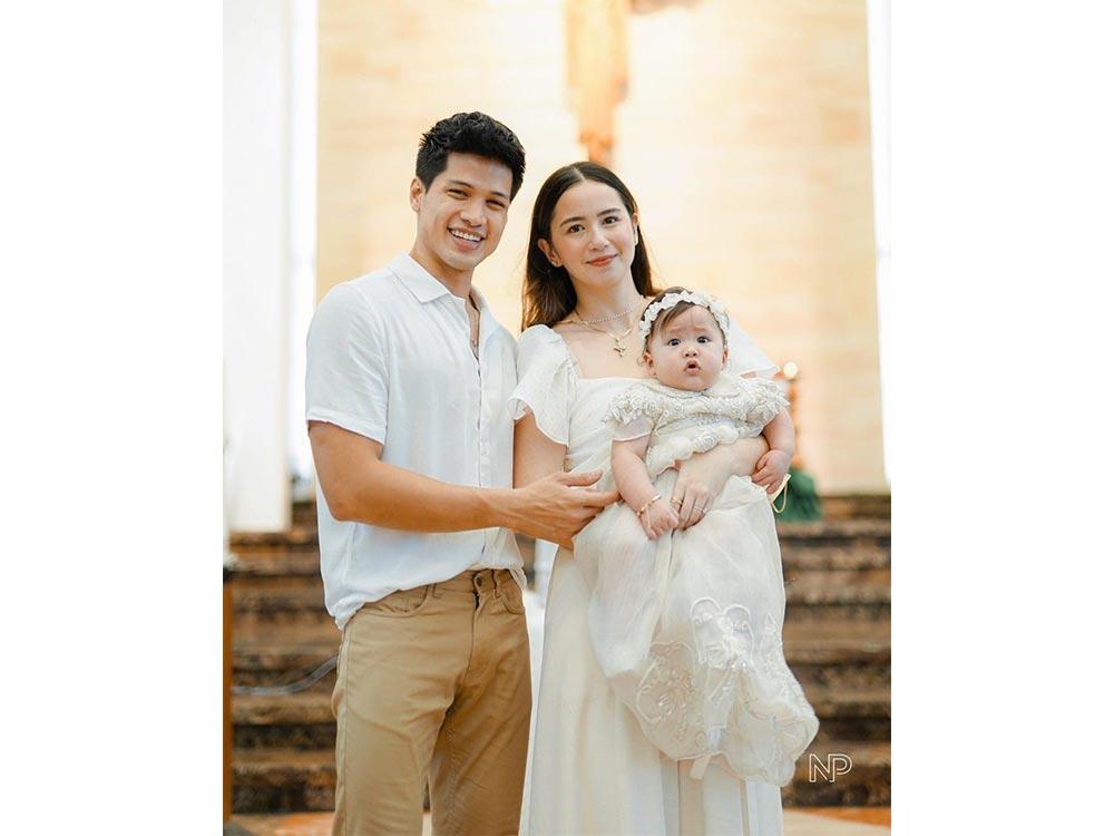 IN PHOTOS The baptism of Sophie Albert and Vin Abrenica s