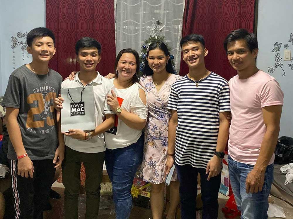 Althea Ablan and family