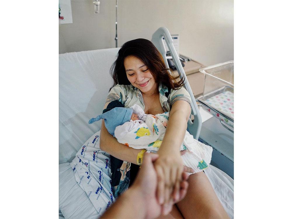 Joyce Pring and Juancho Trivino's baby