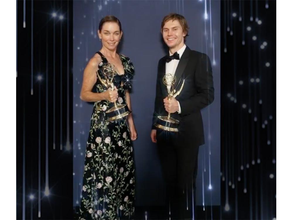 Julianne Nicolson and Evan Peters