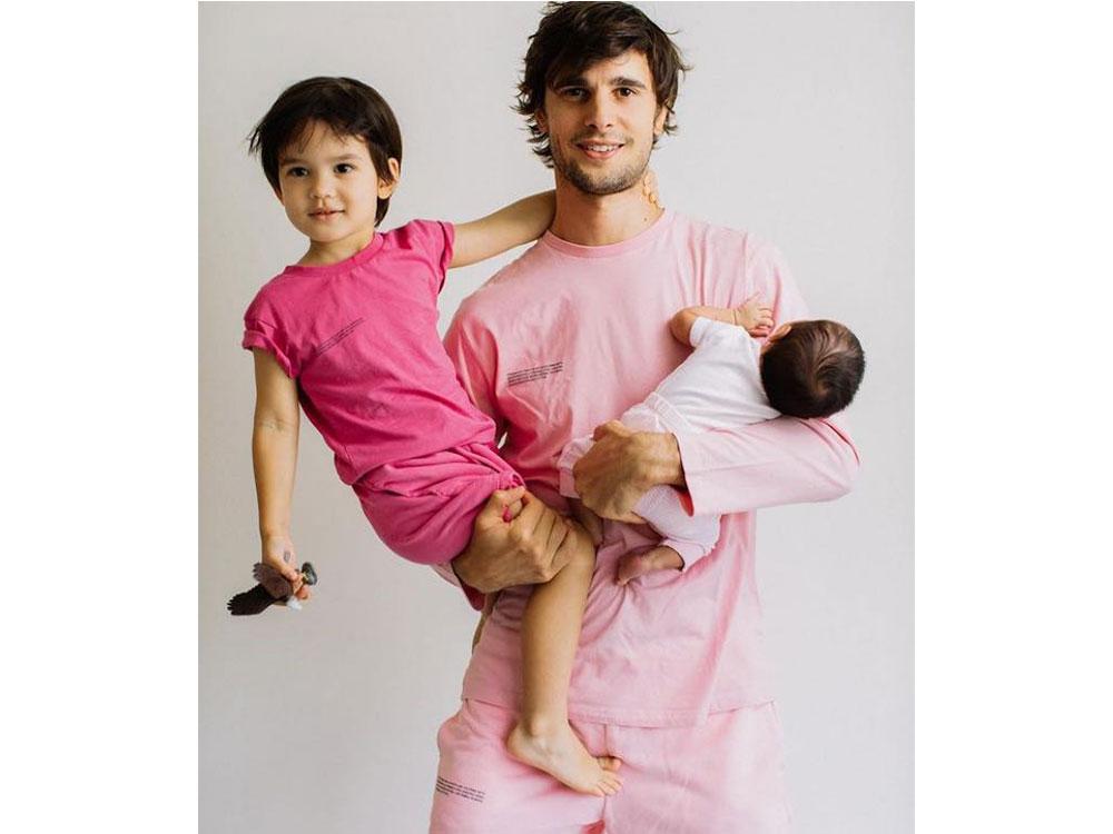Two kids in pink