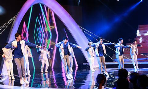 Boys on the dance floor