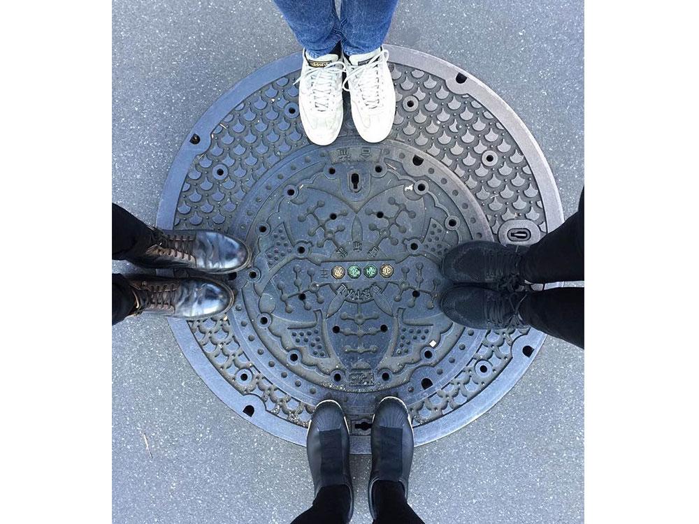 M for Manhole covers