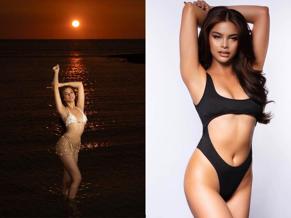 Tarah in a swimsuit