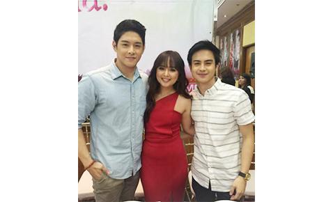 Inah de Belen, Jake Vargas, and Jeric Gonzales