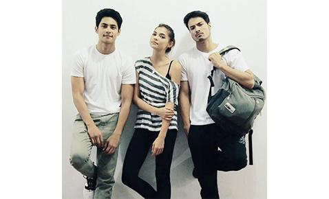Rhian Ramos, Kiko Estrada, and Rafael Rosell