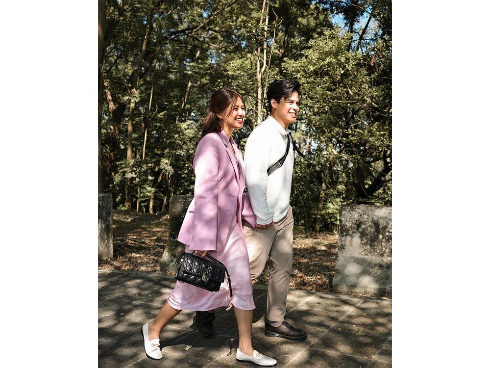 Holding hands for the first time