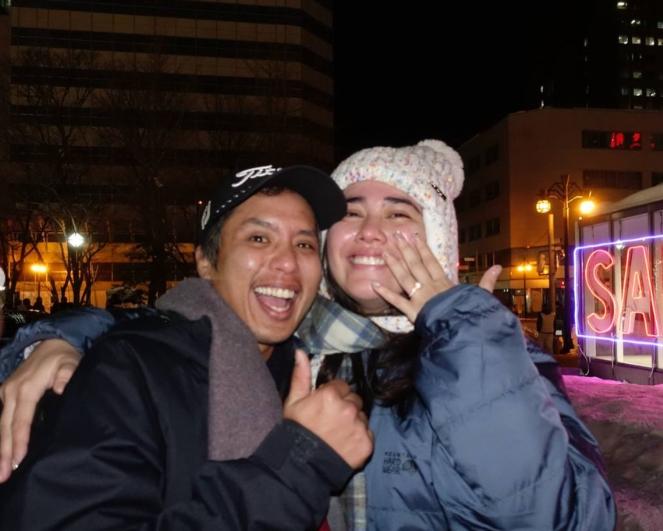 Lauren Young and Toby Panlilio